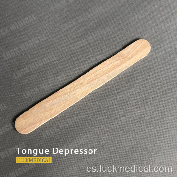 Depresor de lengua de madera desechable ecológica